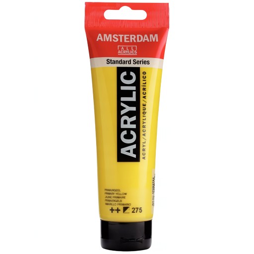 Farba akrylowa Talens Amsterdam 120ml Yellow do płótna malarskiego