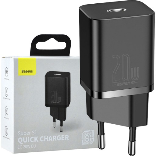 Универсальное быстрое зарядное устройство Baseus, USB-C 3A 20 Вт, сетевой адаптер