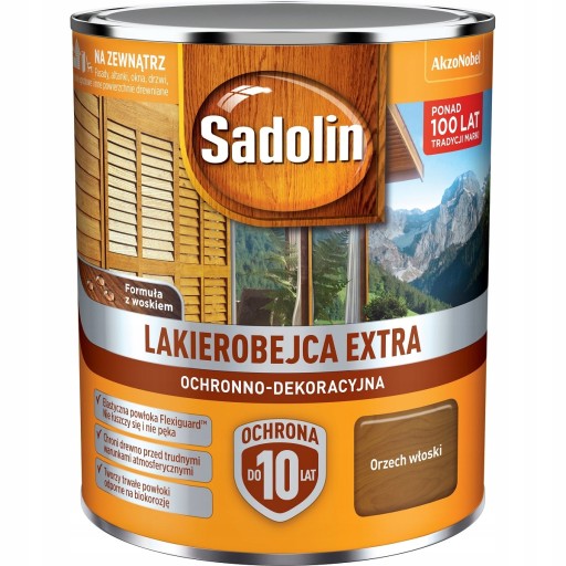 SADOLIN ЭКСТРА ЛАК МИНИРОВКА ОРЕХ 5л