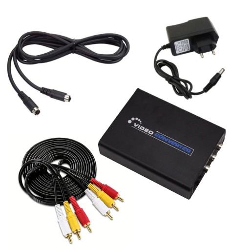 Конвертер HDMI PAL/NTSC в S-VIDEO RCA AV 3x CHINCH SVHS адаптер