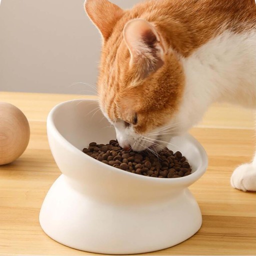 Миска для кошек приподнятая Поилка для маленьких собак Puppy Cat с толстым дном