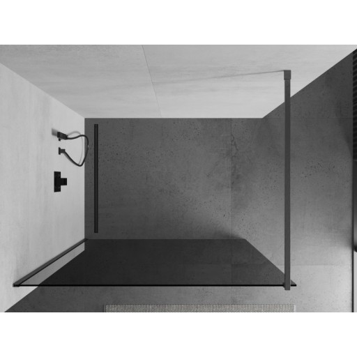 MEXEN KIOTO ŚCIANKA PRYSZNICOWA WALK-IN 90 x 200 CM GUN GRAY szkło 8 mm
