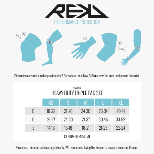 REKD Heavy Duty Triple Pad протекторы синий/мятный - M