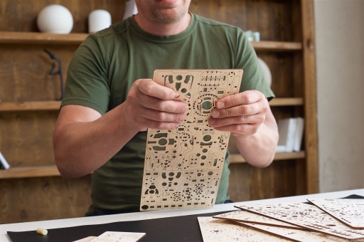 Пикап Лесоруба, механическая модель - пазл UGears 3D