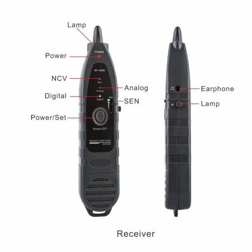 Zaawansowany Tester Kabli Sieciowych Noyafa NF-8209 Porty RJ45 Ekran LED