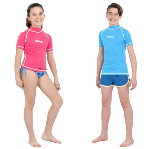 Рашгард UV Футболка SEAC T-SUN с короткими рукавами, детская 7-8 лет