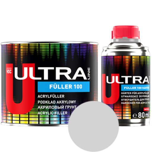 novol ultra акриловая грунтовка 0,4+компл. серый