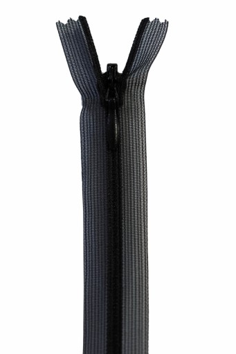 Zamek błyskawiczny kryty transp. C3 25 cm Czarny