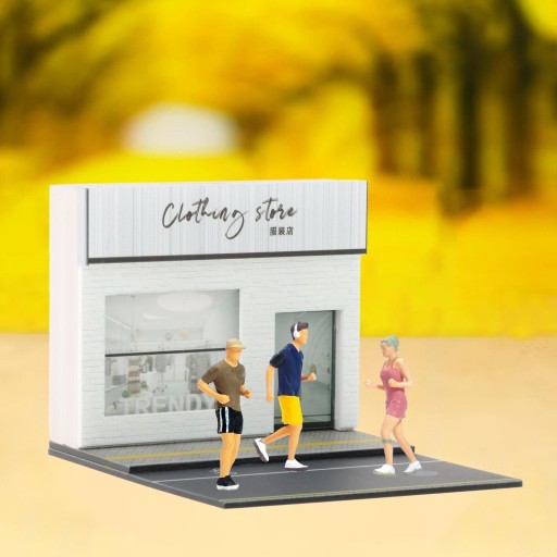 Наборы диорамы Shop Model 1/64 для магазина одежды