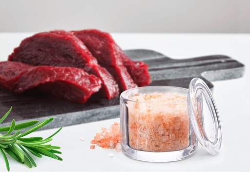 Стеклянная солонка с крышкой, рельефное стекло