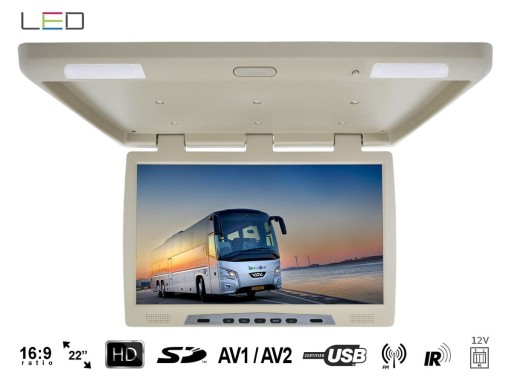 Подвесной потолочный монитор 22 дюйма USB SD IR FM