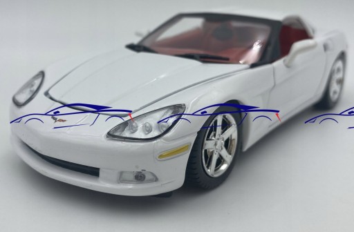 Chevrolet Corvette C6 2005 года, масштаб 1:24, Motormax 73270