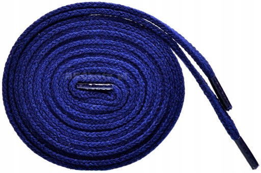 Sznurowadła GRANATOWE Sznurówki 100 cm PŁASKIE 8 mm GRUBE + Szerokie G10-06