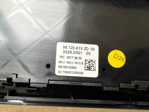 PROACE JUMPY III EXPERT Radio Wyświetlacz Panel OR