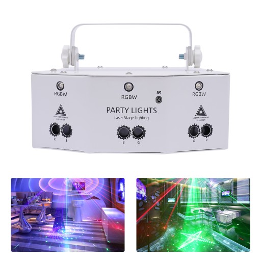 9-okowe oświetlenie sceniczne LED RGBDJ DMX