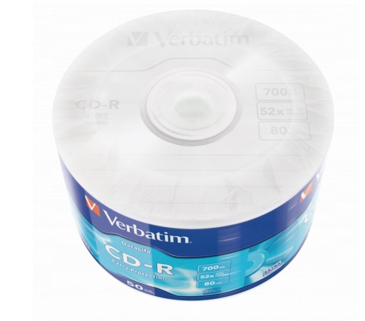 Диски Verbatim CD-R Extra Protection 700MB 50 шт.
