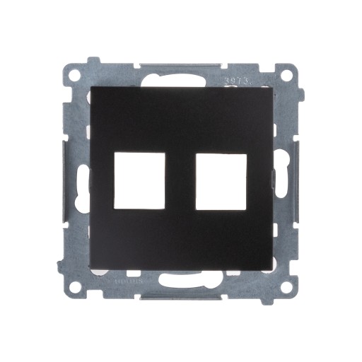 КРЫШКА РОЗЕТКИ SIMON 54 ICT, ЧЕРНАЯ МАТОВАЯ
