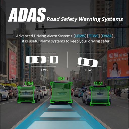 Новейшее 12-дюймовое зеркало Android ADAS 4G WiFi GPS