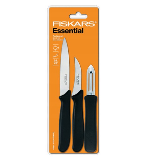 FISKARS НЕОБХОДИМЫЙ НАБОР ИЗ 3 НОЖЕЙ В КОРОБКЕ