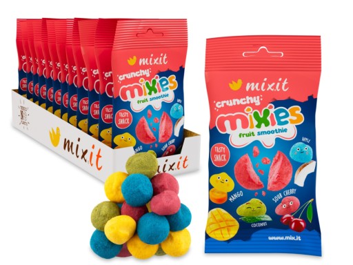 Чипсы MIXIT Crunchy Mixies хрустящие фруктовые смузи сублимированные 20г