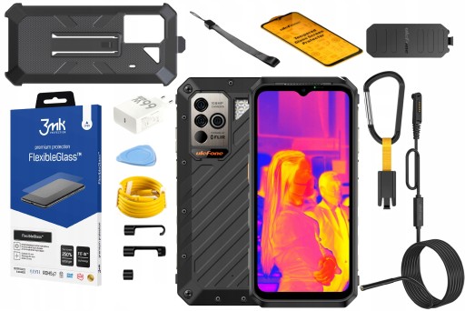 ULEFONE POWER ARMOR 19T 12/256GB 4G 108MP IP68 ENDOSKOP EC02 ETUI SZKŁO