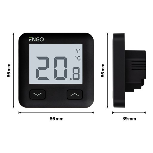 BEZPRZEWODOWY REGULATOR TEMPERATURY WIFI PODTYNKOWY ENGO E10B230WIFI