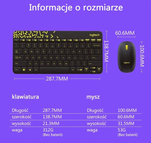 Беспроводная клавиатура и мышь Logitech MK240 Nano