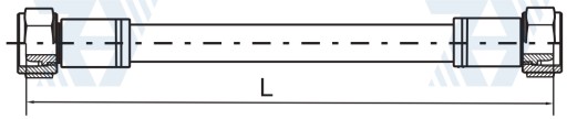 Przewód wąż hydrauliczny AA DN6 M14 d-800 400Bar