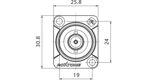 ДВУСТОРОННЯЯ ПАНЕЛЬНАЯ РОЗЕТКА BNC ROXTONE RAB75D