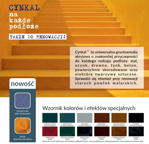 Кровельная краска CYNKAL 10L АНТРАЦИТ ПОЛУМАТОВАЯ 7016