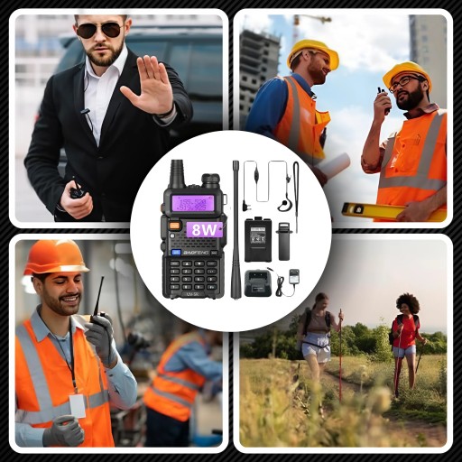 BAOFENG UV-5R 8W PMR FM РАЦИЯ РАДИОТЕЛЕФОН + ТРУБКА