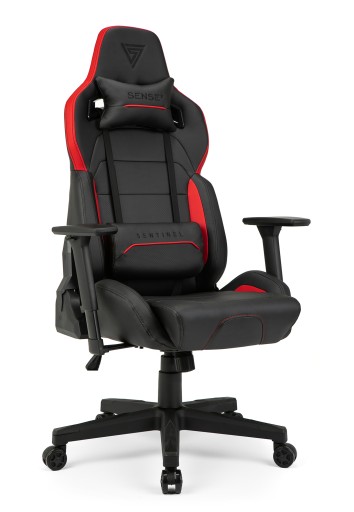 Игровое кресло Sense7 из экокожи с поворотным ковшом