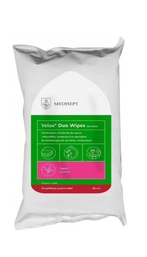 Velox Duo Wipes-flowpack Салфетки дезинфицирующие чайно-тонизирующие спиртовые