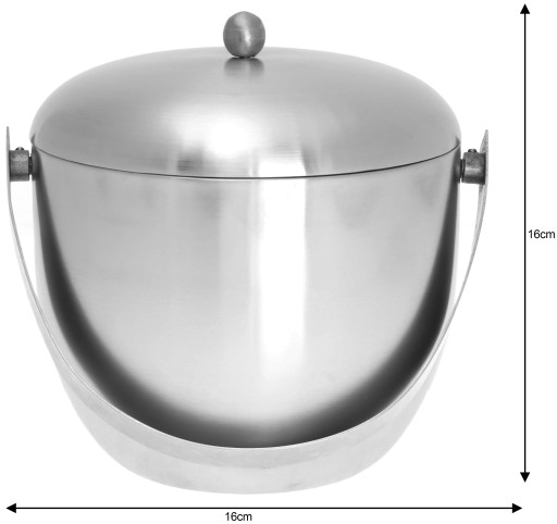 Ведро для льда + щипцы 1,75л Kinghoff KH1492