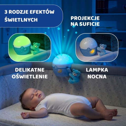 CHICCO ПРОЕКТОРНАЯ ЛАМПА ДЛЯ ДЕТЕЙ КЛАССИЧЕСКАЯ МУЗЫКА 3 ПРОЕКТА