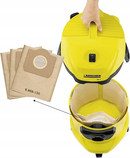 СУМКИ KARCHER ДЛЯ ПЫЛЕСОСА WD3 SE4001 6.959-130