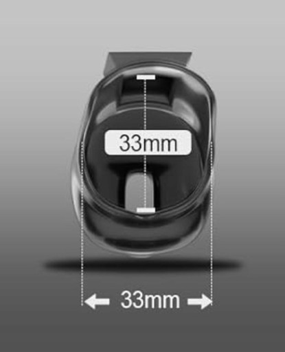 Маленький черный ремень CNOTY CHASTITY Nano Ring 45 мм