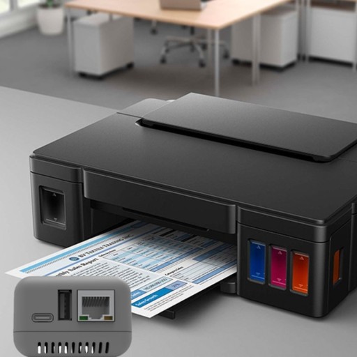 Порт USB 2.0 Быстрый сервер печати локальной сети RJ45 10/100 Мбит/с
