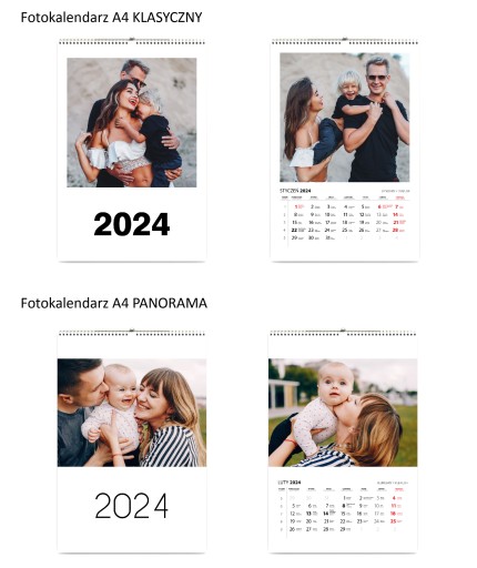 1 спиральный фотокалендарь YOUR PHOTOS — рождественский подарок бабушкам и дедушкам.