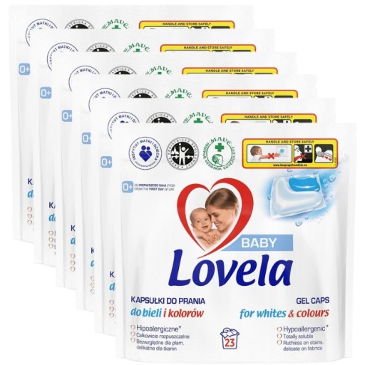LOVELA Baby Kapsułki do Prania Białe Kolor 138szt.