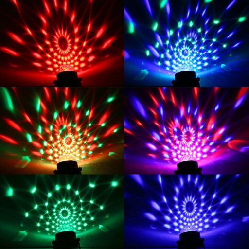ПРОЕКТОР DISCO BALL, СВЕТОДИОДНЫЙ ОТРАЖАТЕЛЬ RGB
