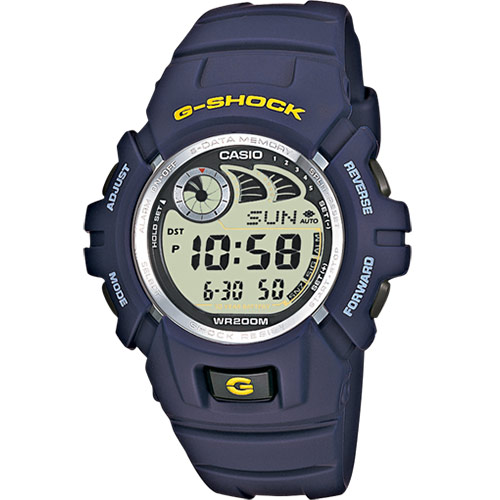 Оригинальный ремешок CASIO G-2900 G2900F, темно-синий.