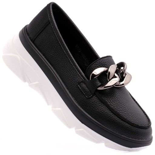 VINCEZA LORDSY DAMSKIE MOKASYNY 10843 BK 40
