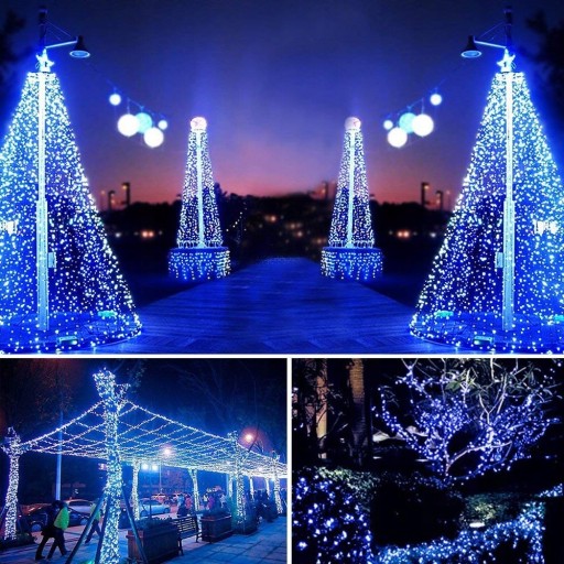 100 Led 10M Солнечные садовые фонари Лампа