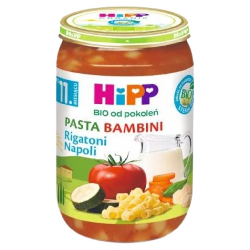 HiPP BIO для поколений, Ригатони Неаполь, через 11 месяцев 220 г