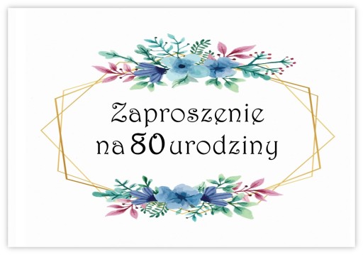 ПРИГЛАШЕНИЯ НА 80-ЛЕТИЕ НА ДЕНЬ РОЖДЕНИЯ + КОНВЕРТ ВЕНОК