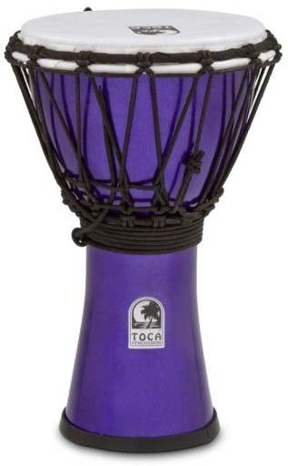 TFCDJ-MI Freestyle Colorsound Djembe 7'' Metaliczny Indigo Toca