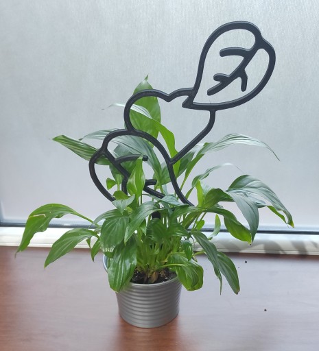 PODPÓRKA KWIATÓW ROŚLIN PERGOLA SERCE LIŚĆ 37cm