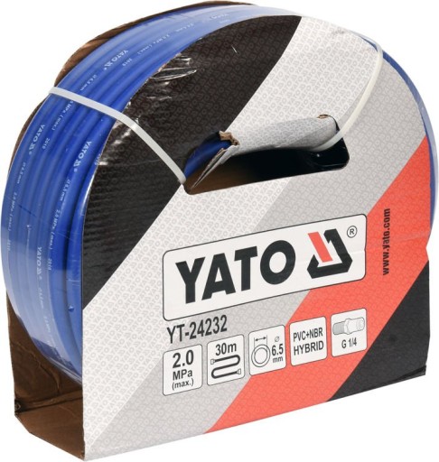 ШЛАНГ ПНЕВМАТИЧЕСКИЙ ШЛАНГ 30 м 1/4 дюйма диаметром 6,5 мм YATO