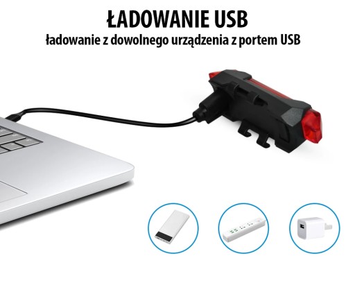 Задний фонарь для велосипеда Задний светодиодный фонарь для велосипеда USB-кабель